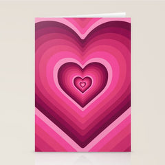 70's Heart Stationery Card