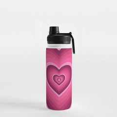 70's Heart Water Bottle