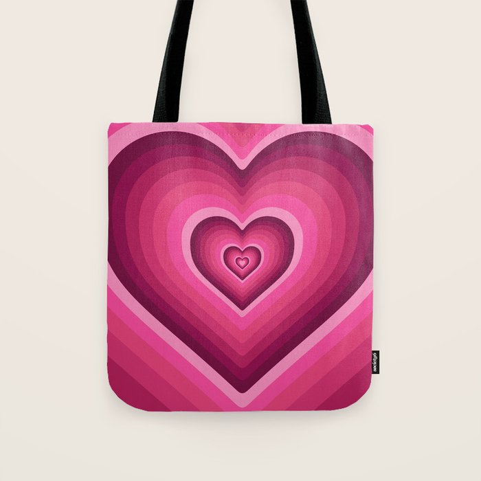 70's Heart Tote Bag