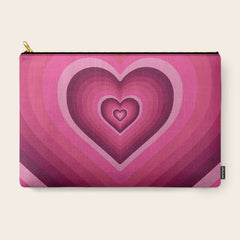 70's Heart Carry All Pouch