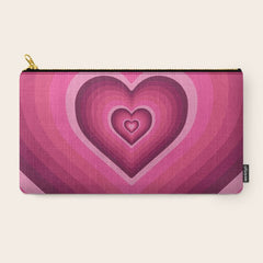 70's Heart Carry All Pouch