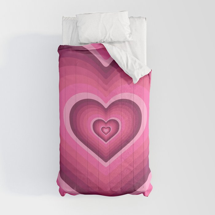 70's Heart Comforter