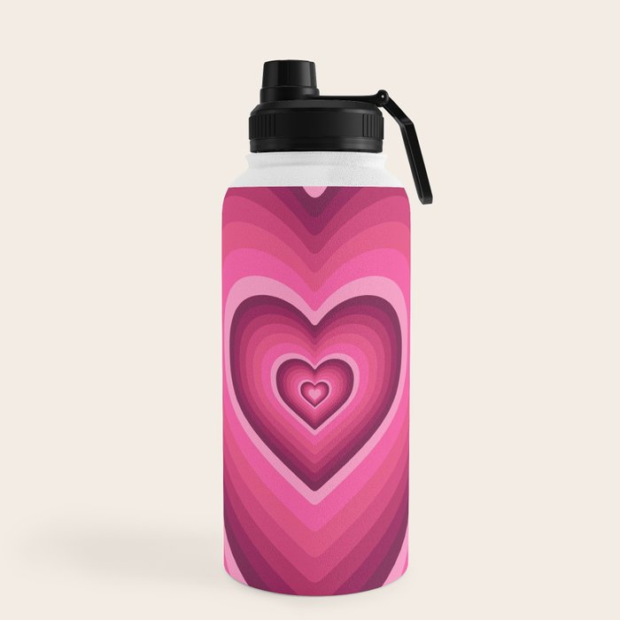 70's Heart Water Bottle