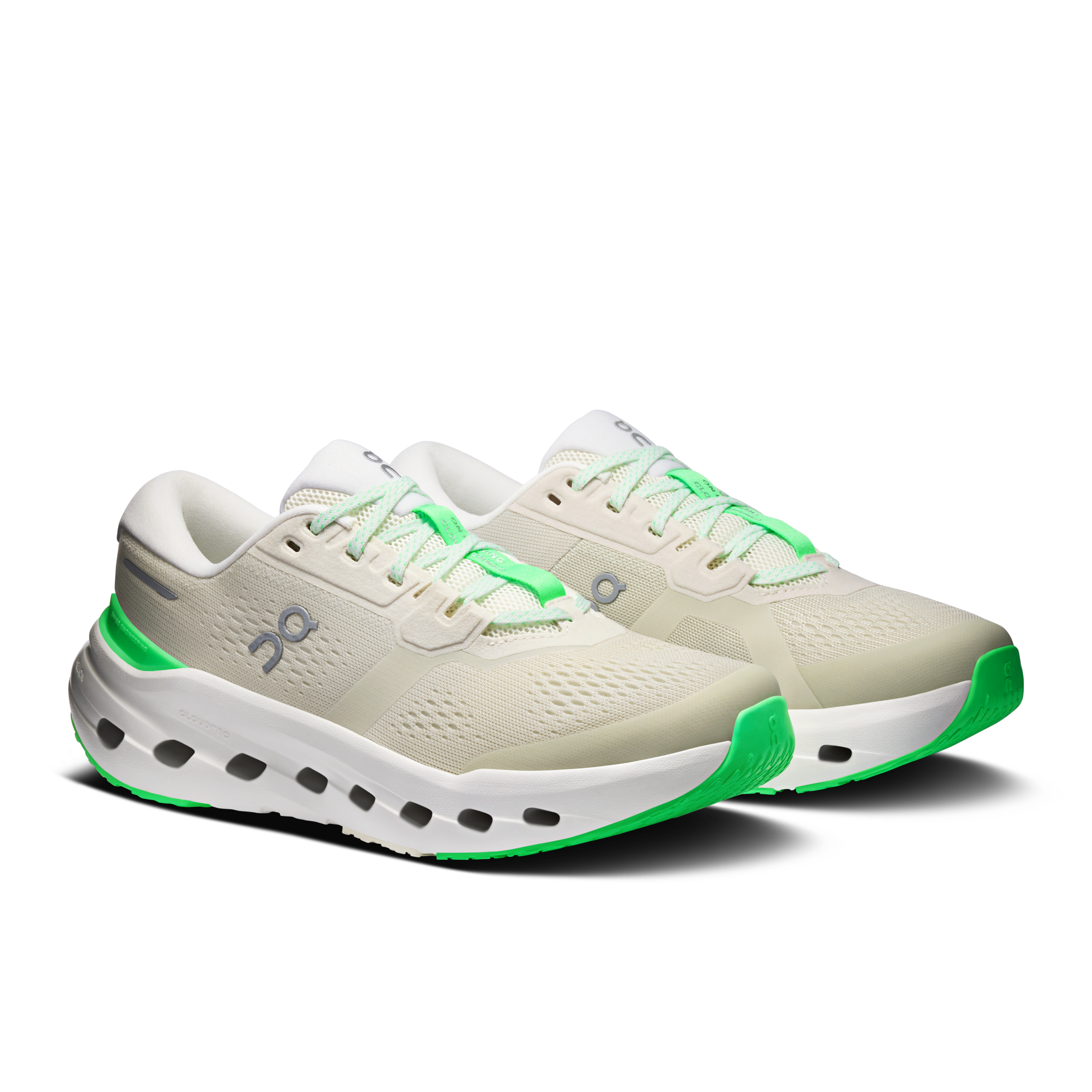 On Running Women's Cloudrunner 3 Wide Shoes - Ghost / Verdite