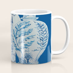 4 Four 4 Blue and White Ginger Jars  Coffee Mug