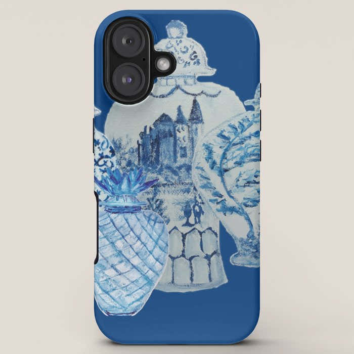 4 Four 4 Blue and White Ginger Jars  iPhone Case