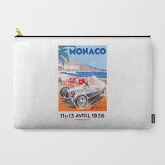 1936 Monaco Grand Prix Race Poster  Carry All Pouch