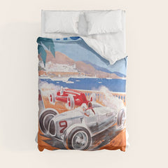 1936 Monaco Grand Prix Race Poster  Comforter