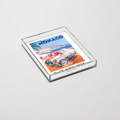 1936 Monaco Grand Prix Race Poster  Acrylic Tray