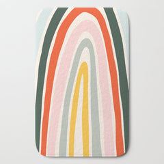 70s Vintage Rainbow Bath Mat