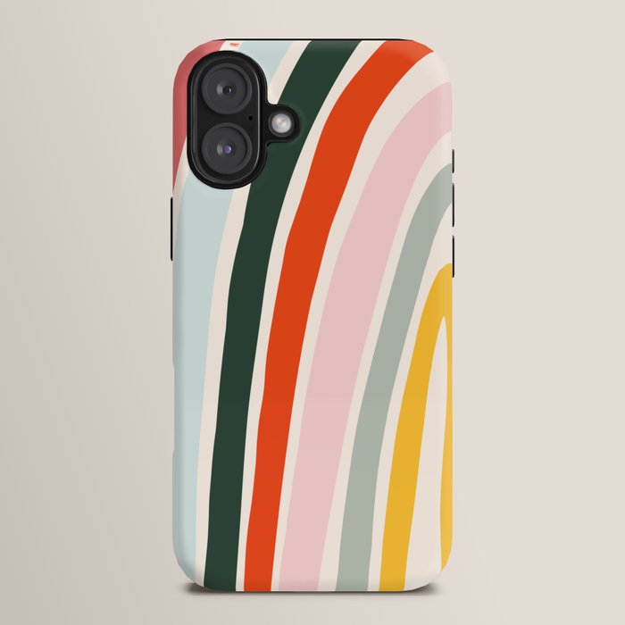 70s Vintage Rainbow iPhone Case