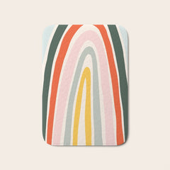 70s Vintage Rainbow Bath Mat