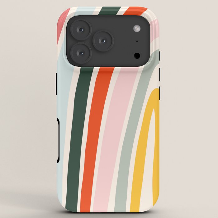 70s Vintage Rainbow iPhone Case