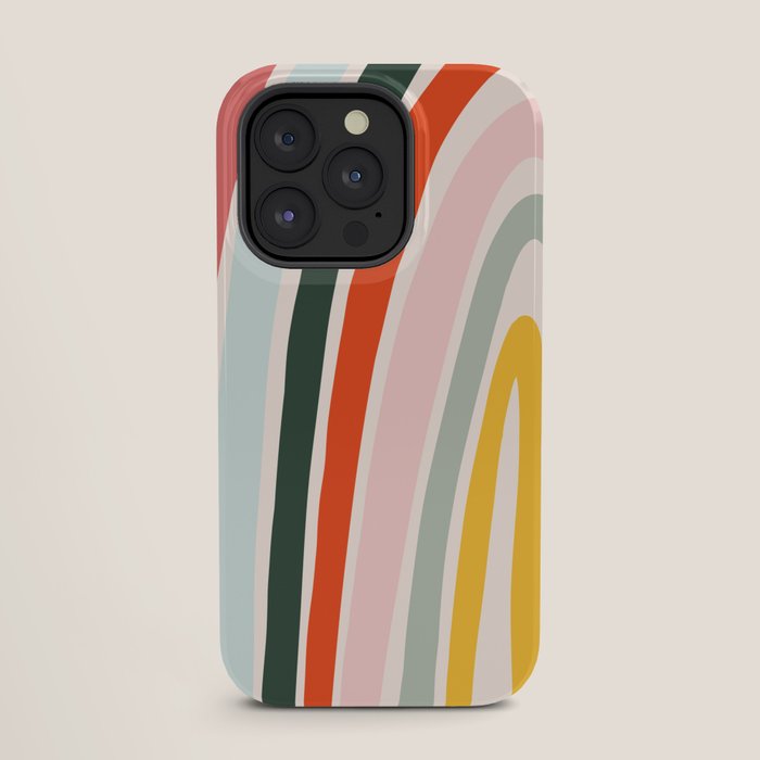 70s Vintage Rainbow iPhone Case