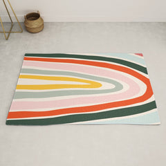 70s Vintage Rainbow Rug