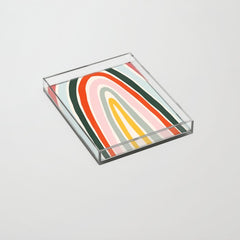 70s Vintage Rainbow Acrylic Tray