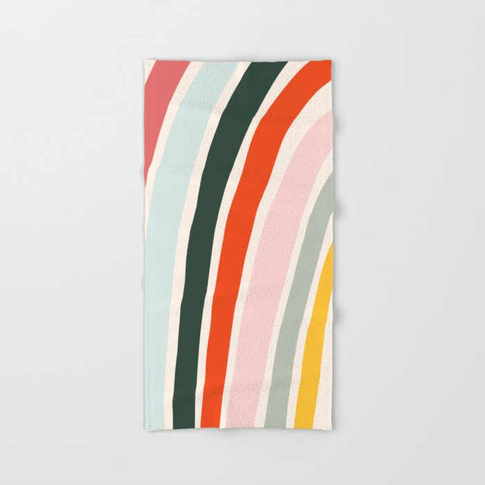 70s Vintage Rainbow Bath Towel