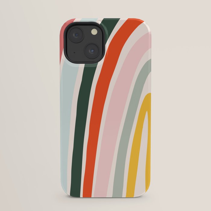 70s Vintage Rainbow iPhone Case