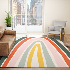 70s Vintage Rainbow Rug