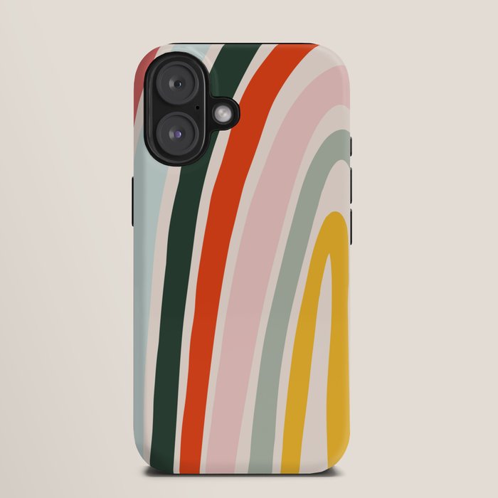 70s Vintage Rainbow iPhone Case