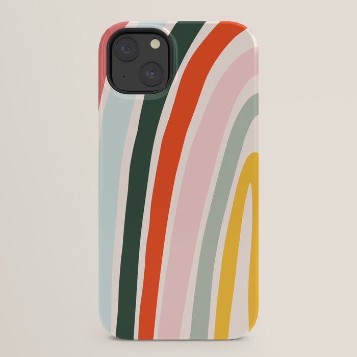 70s Vintage Rainbow iPhone Case