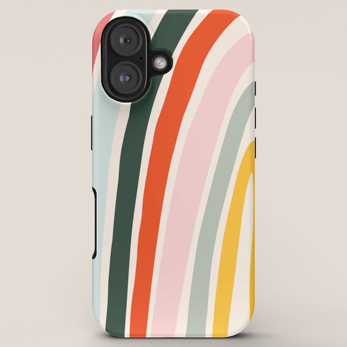 70s Vintage Rainbow iPhone Case