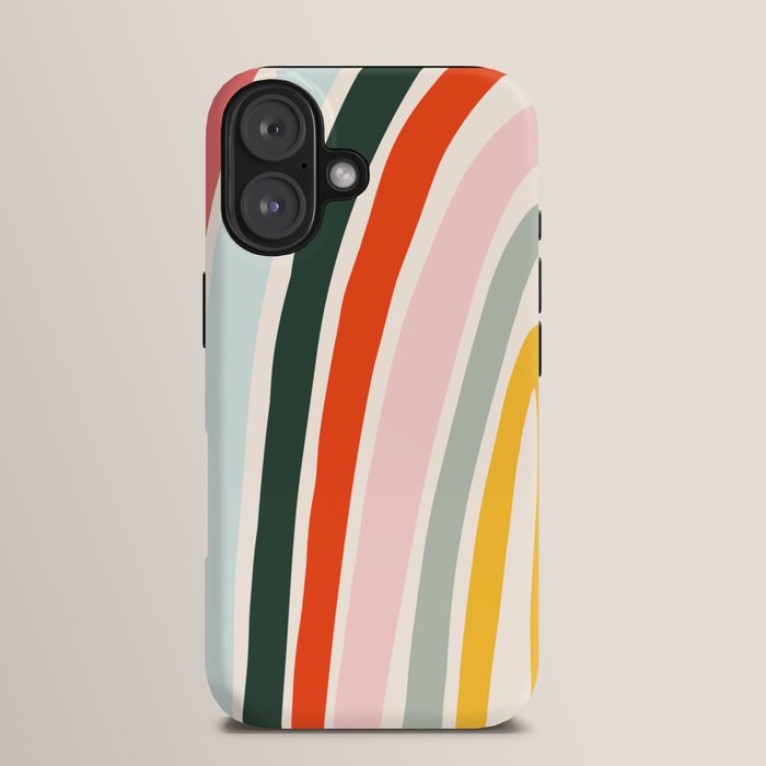 70s Vintage Rainbow iPhone Case