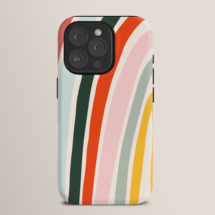 70s Vintage Rainbow iPhone Case