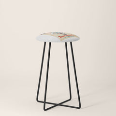1960 Bermuda Pan American Airlines Travel Poster Stool