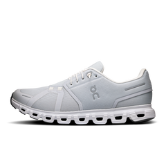 On Running Men's Cloud 6 Wide Shoes - Glacier / White