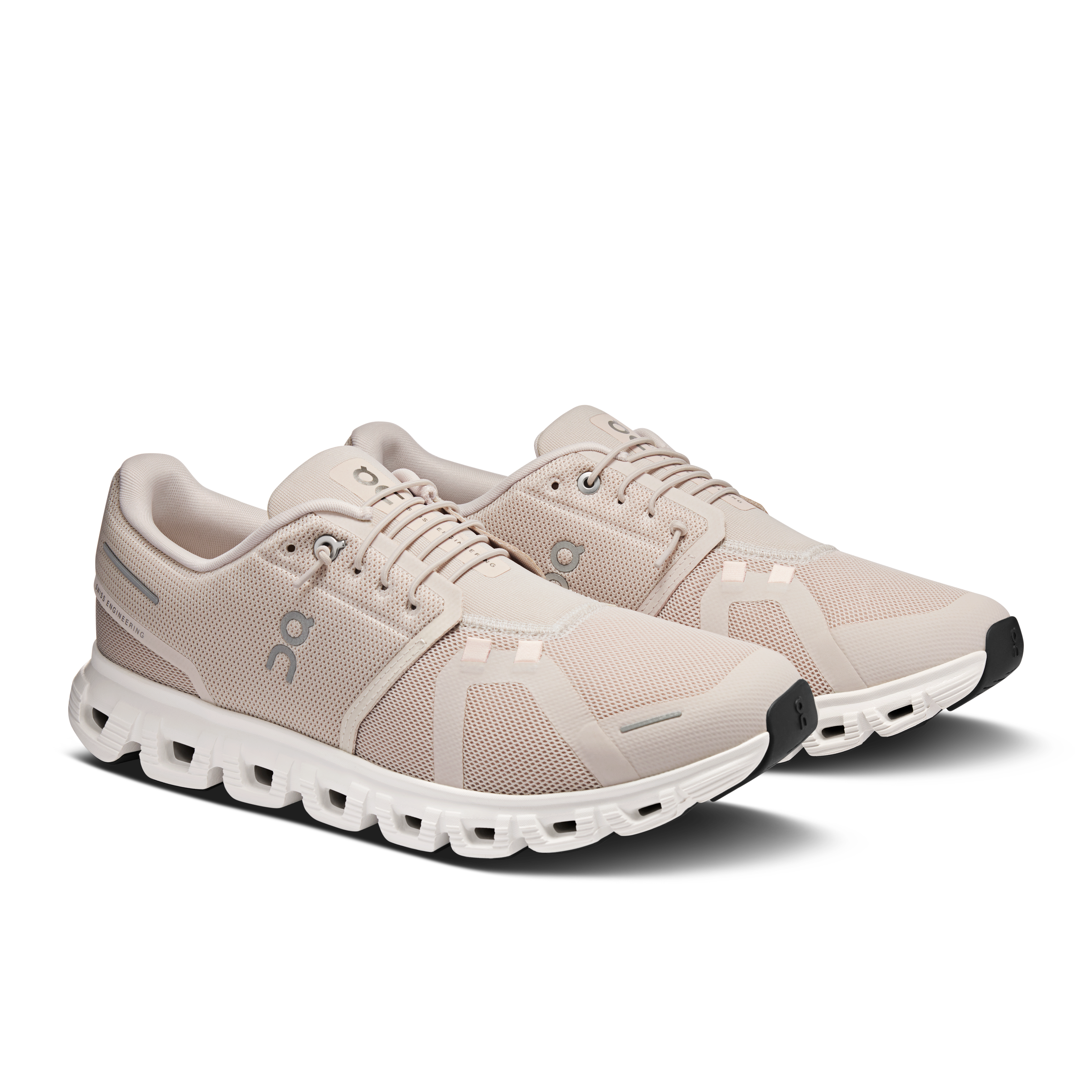 On Running Men's Cloud 6 Shoes - Pearl / White