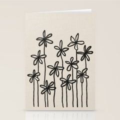 A Field Of Flowers Stationery Card