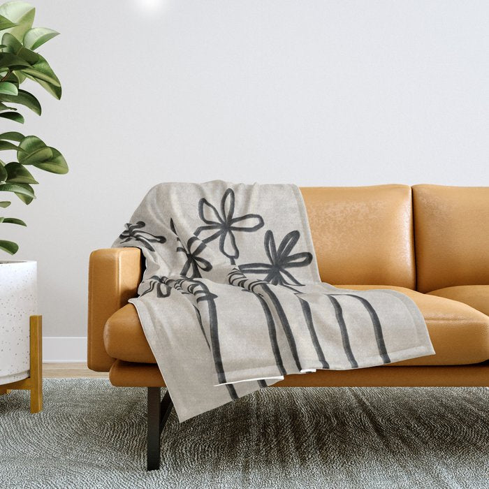 A Field Of Flowers Throw Blanket