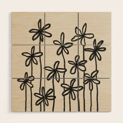A Field Of Flowers Wood Wall Art