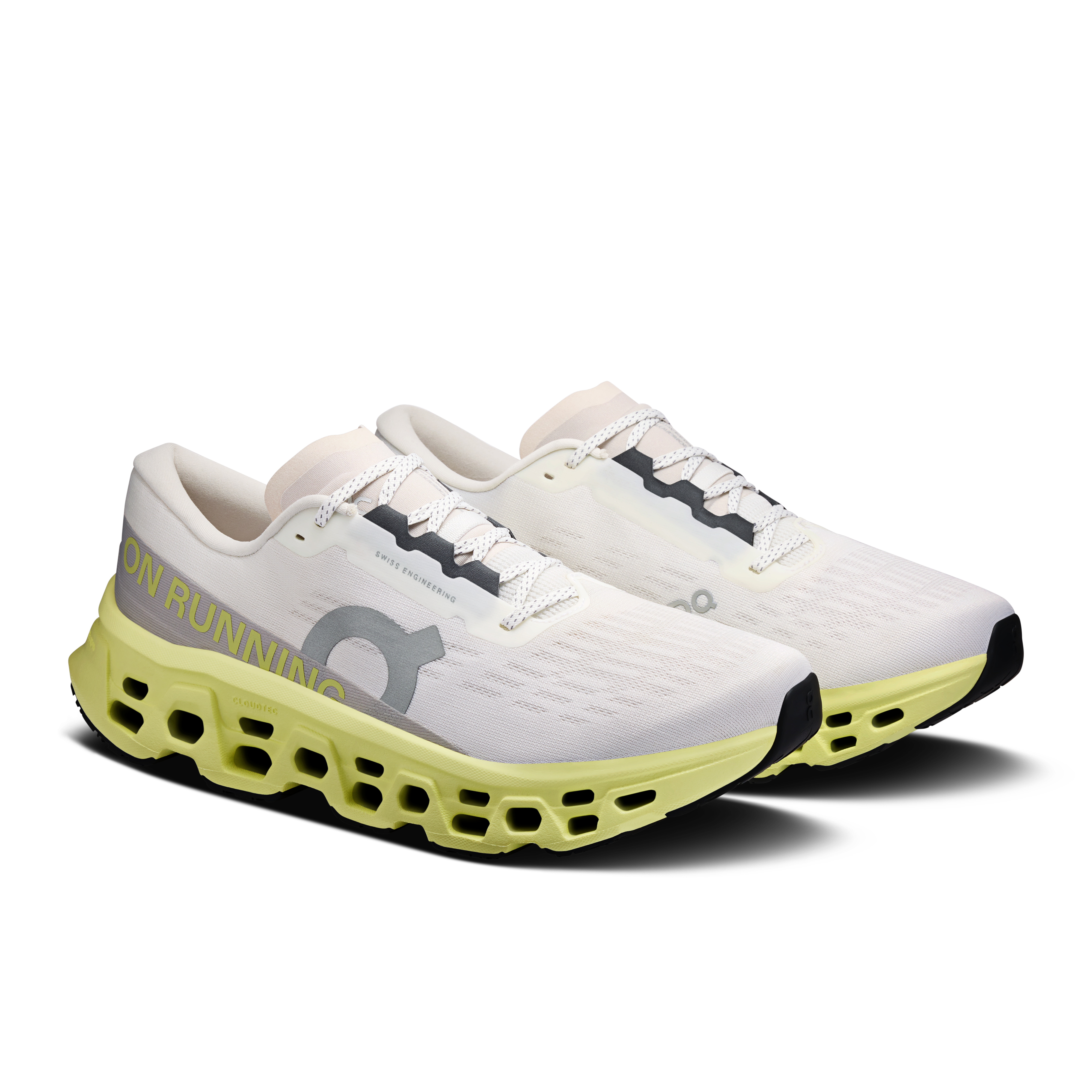 On Running Men's Cloudmonster 3 Shoes - Ivory / Limelight