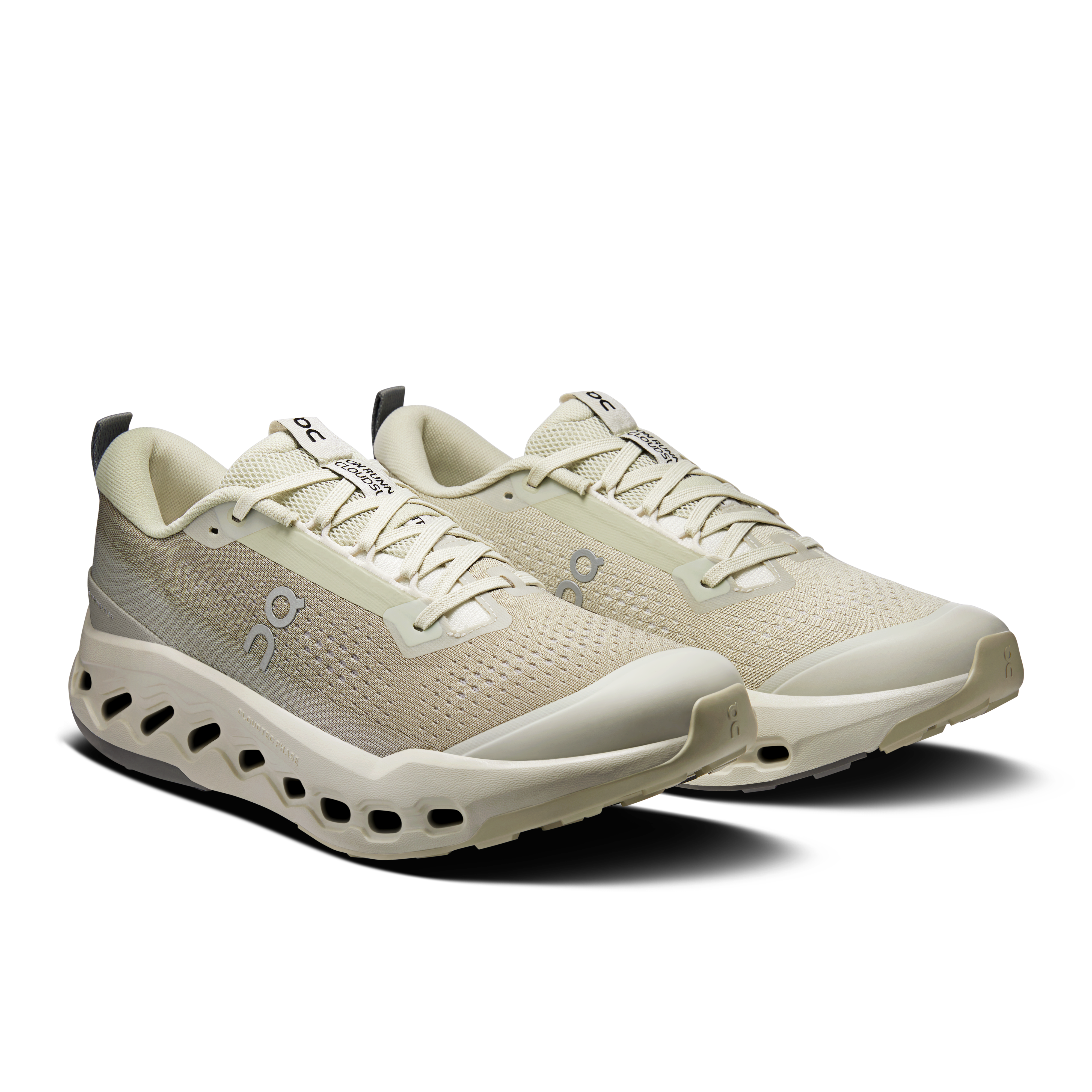 On Running Men's Cloudsurfer Trail 2 Shoes - Chalk / Ghost