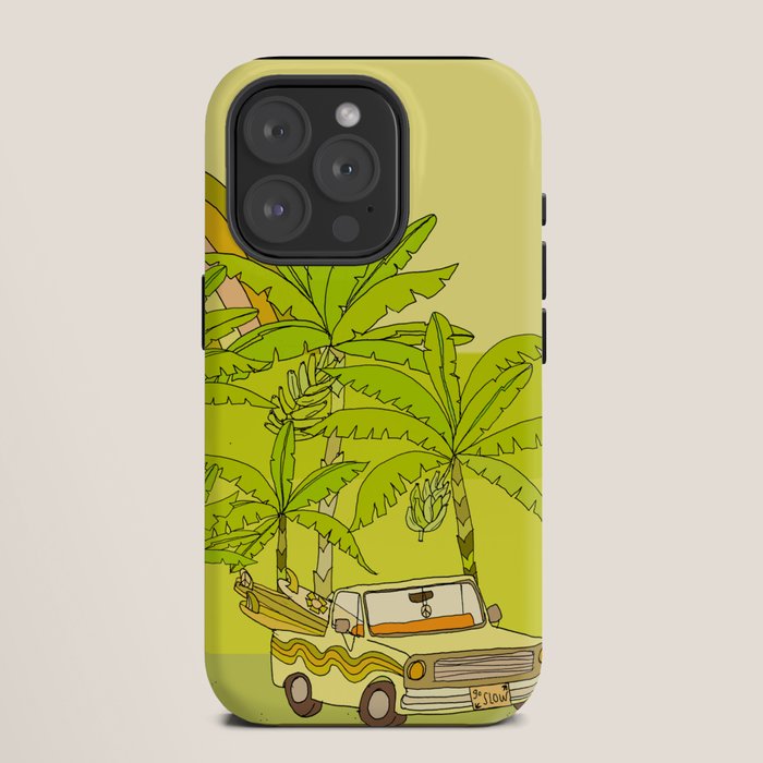 a frame simple living // banana pancakes // retro surf art by surfy birdy iPhone Case
