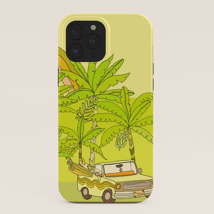 a frame simple living // banana pancakes // retro surf art by surfy birdy iPhone Case
