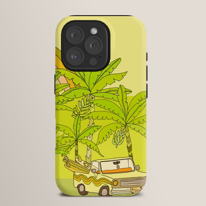 a frame simple living // banana pancakes // retro surf art by surfy birdy iPhone Case