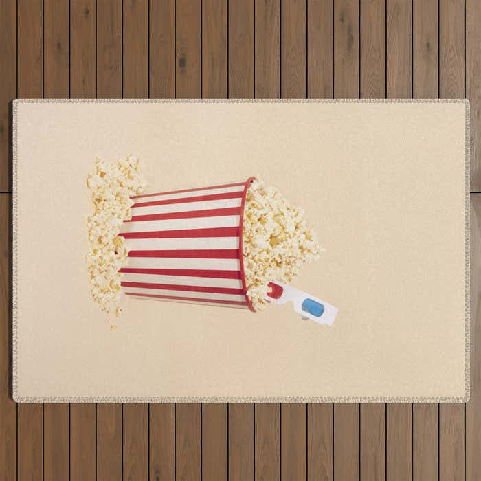 3D movie time Outdoor Rug