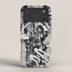 003: a vibrant abstract design in black and white by Alyssa Hamilton Art  iPhone Case