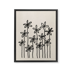 A Field Of Flowers Framed Canvas Print
