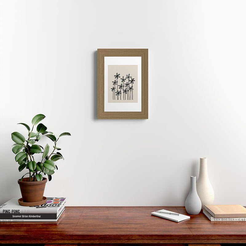 A Field Of Flowers Framed Art Print