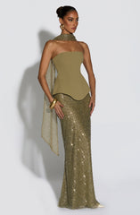 Allaire Maxi Skirt - Sage