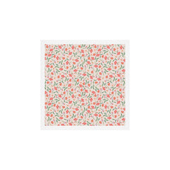 A breath of fresh air - A seamless floral pattern in pinks and reds Art Print