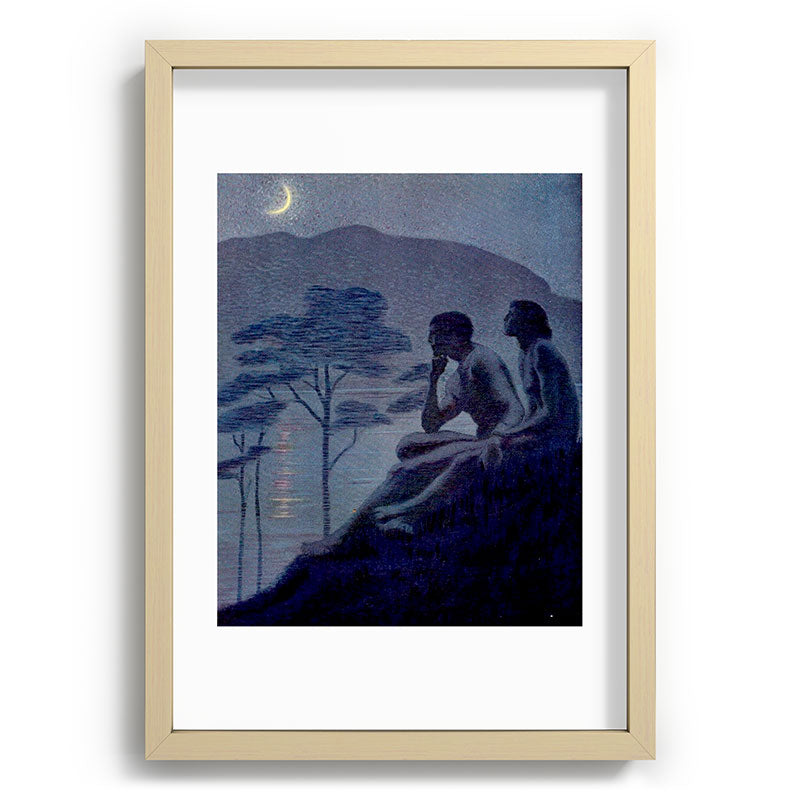 "Give me nights perfectly quiet...and I looking up at the stars" Leaves of Grass by Margaret Cook Framed Art Print