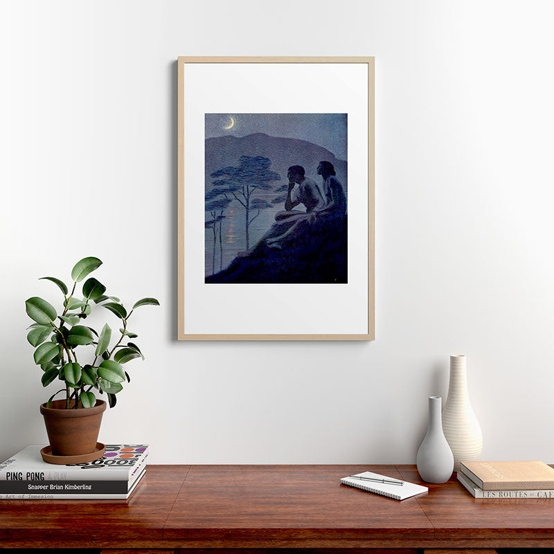 "Give me nights perfectly quiet...and I looking up at the stars" Leaves of Grass by Margaret Cook Framed Art Print