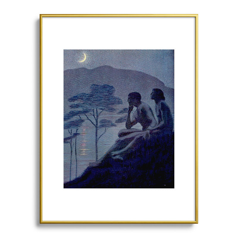 "Give me nights perfectly quiet...and I looking up at the stars" Leaves of Grass by Margaret Cook Framed Art Print