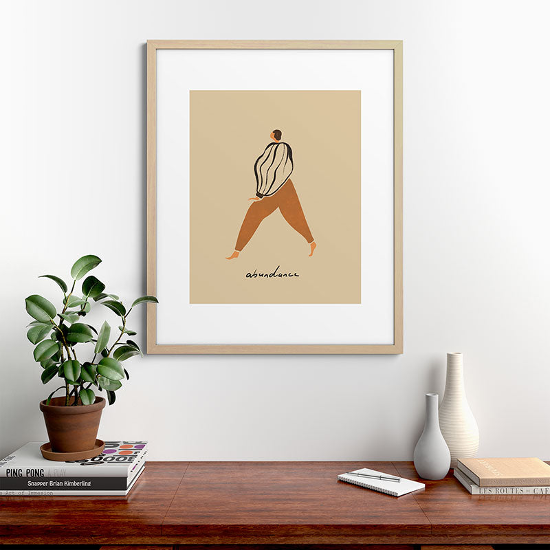 A for Abundance Framed Art Print