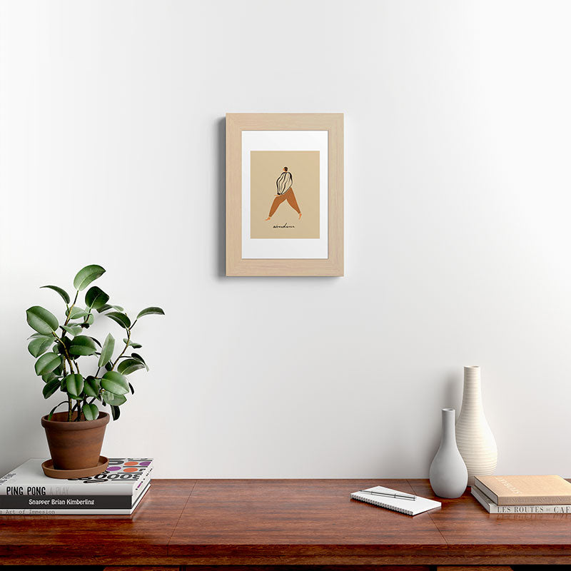 A for Abundance Framed Art Print